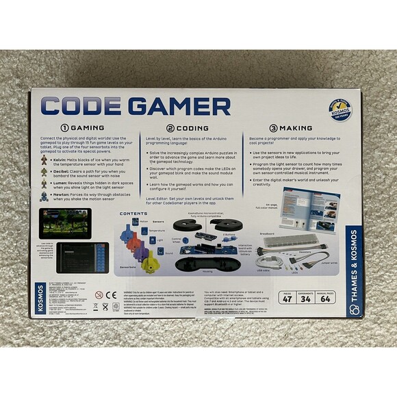 Thames & Kosmos Code Gamer with Kosmobits Arduino Coding Game & Workshop New - Picture 12 of 13